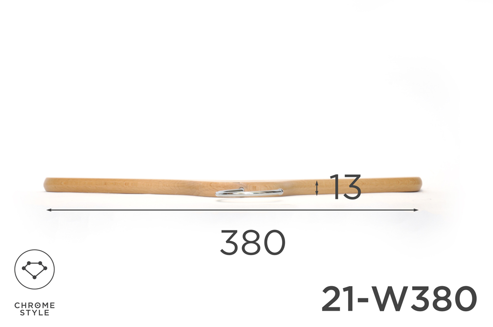 上質なシャツのための薄平型トップスハンガー　幅380mm