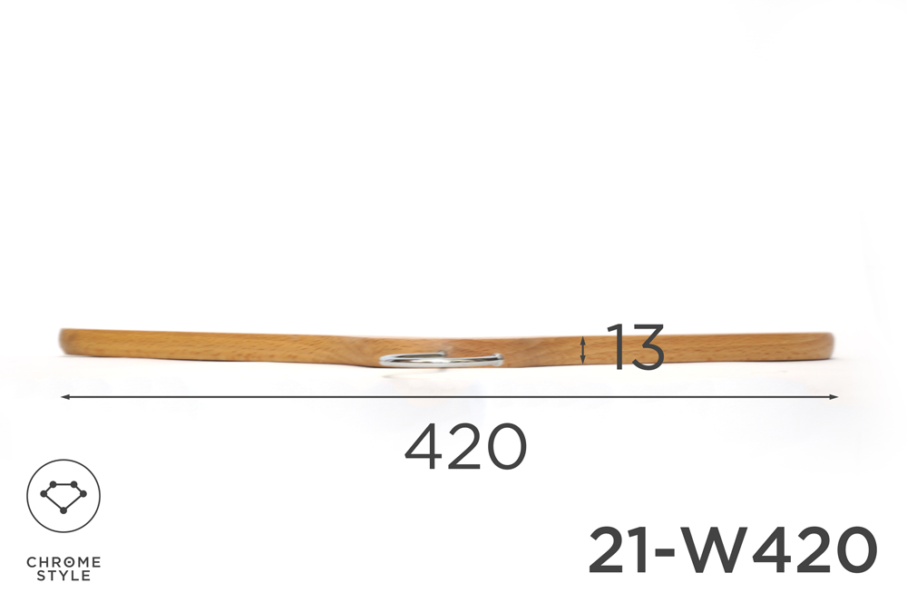 上質なスーツのための薄型トップスハンガー　幅420mm