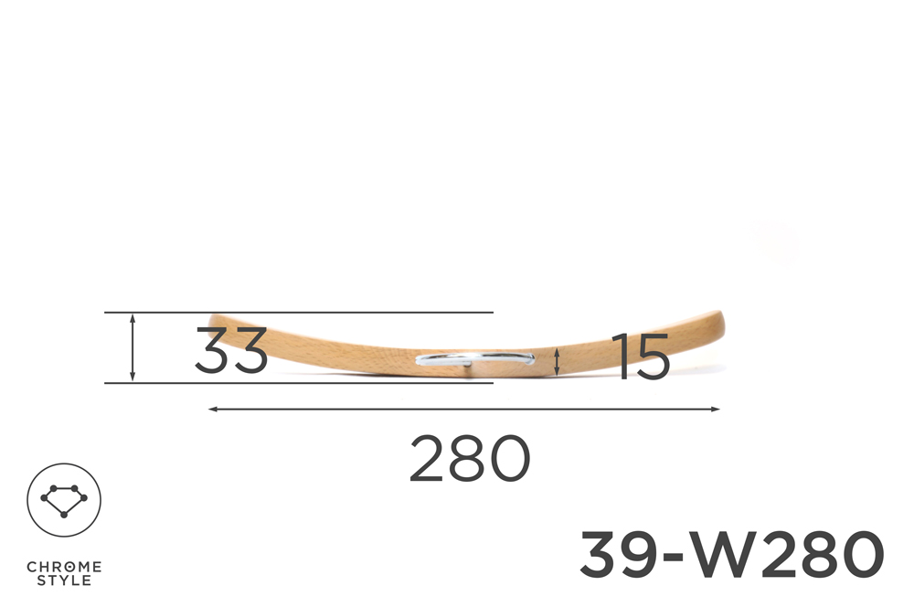赤ちゃんのための木製ハンガー　幅280mm