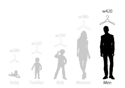 男性用木製ハンガー