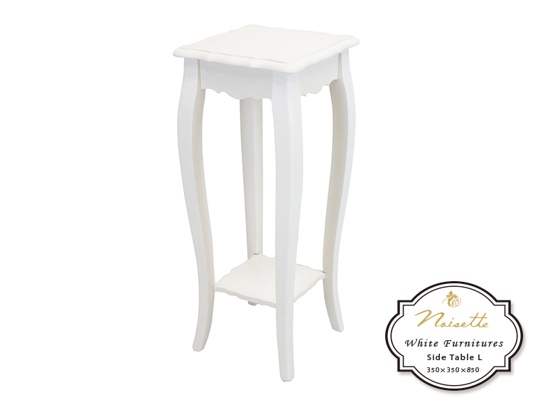 オールドローズのフレンチスタイル家具　ノアゼット　ボタニカルデザインのアンティーク感漂うサイドテーブル