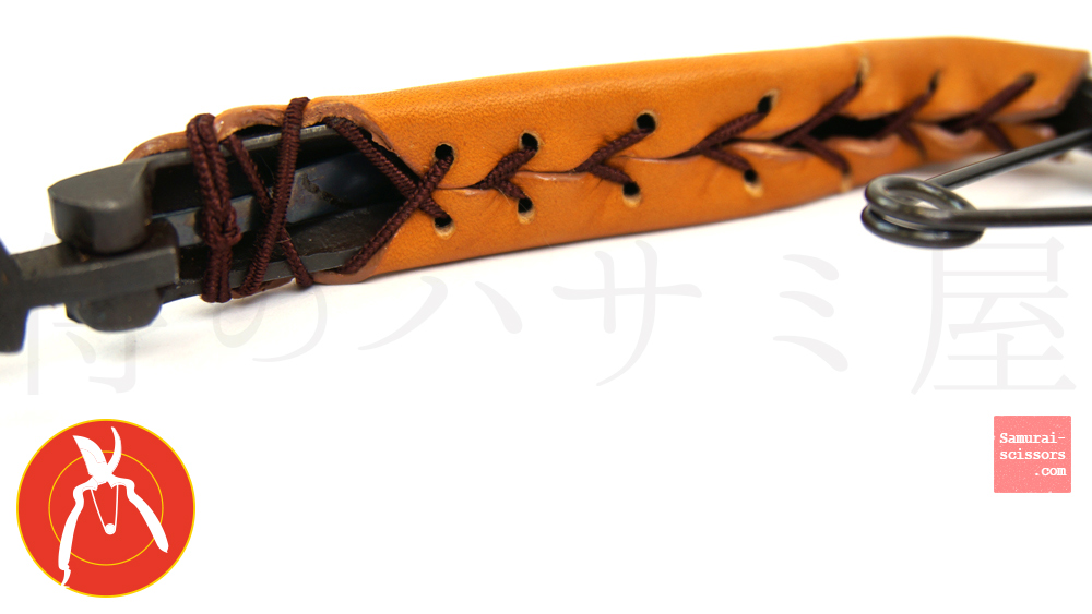 植木剪定鋏 本革巻きハンドル カタナ No