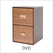 卓上収納DVDサイズ　ブラウン