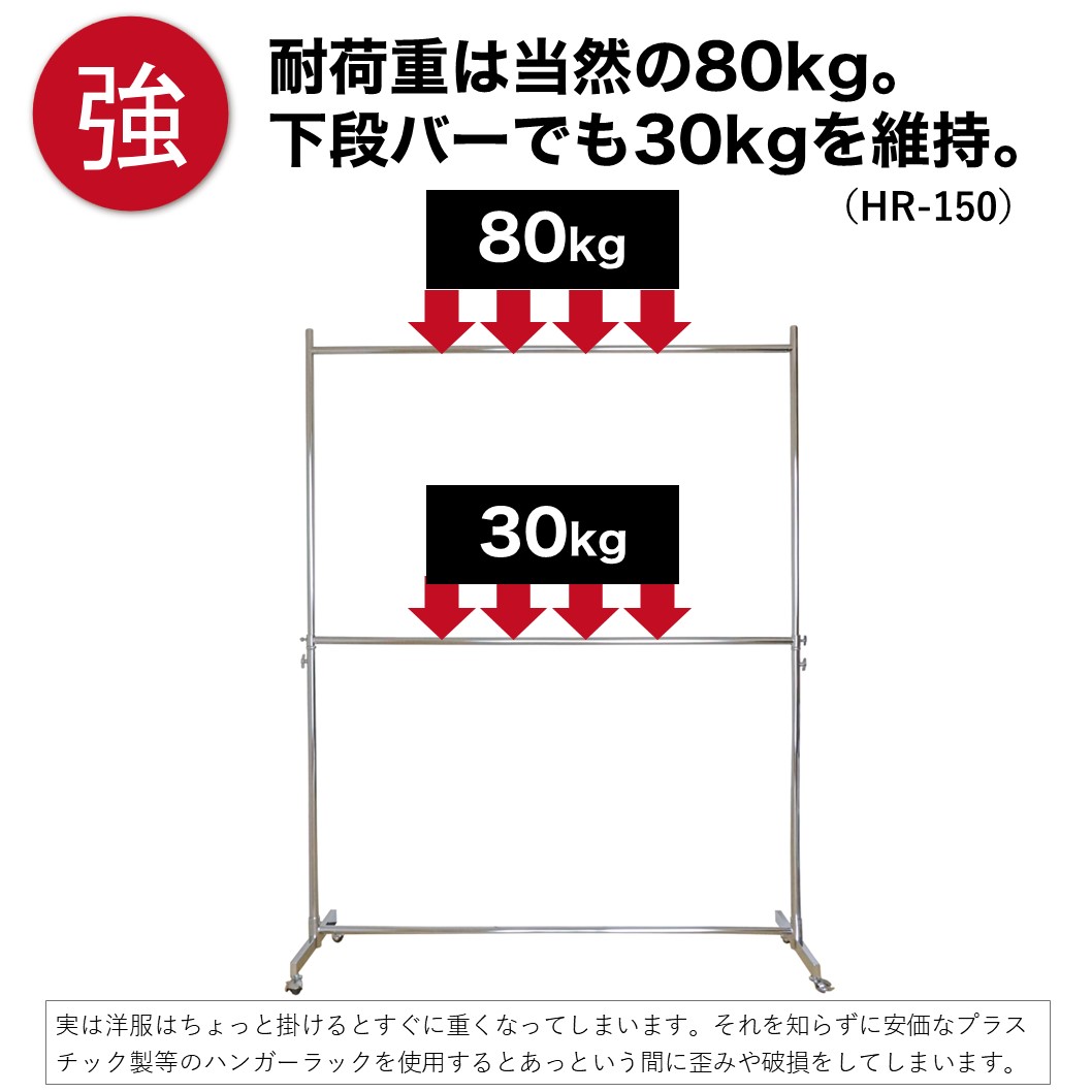 耐荷重は安心の30kg